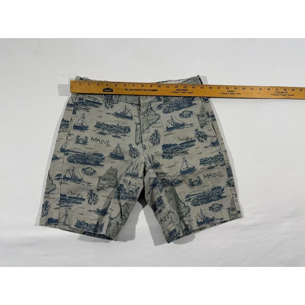 J.CREW Gramercy Chino Shorts Mens Gray Boat Nautical Cotton 8